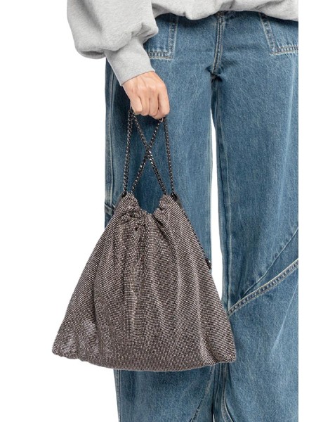 Borsa Twenty Fourhaitch Sacchetto Strass Nero