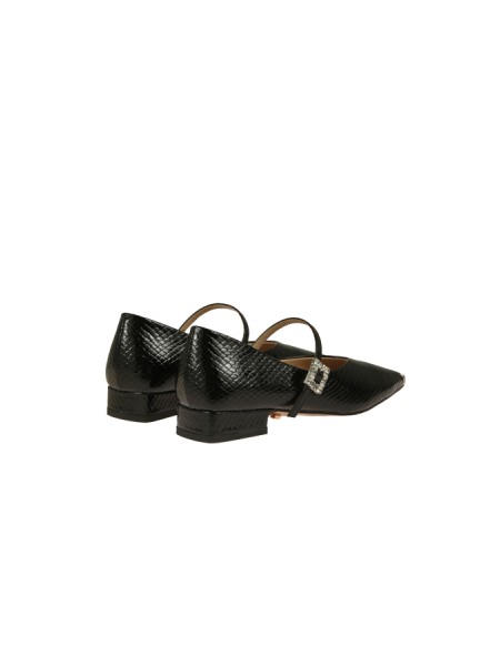 Scarpe Twenty Fourhaitch Ballerina Leonis Nero