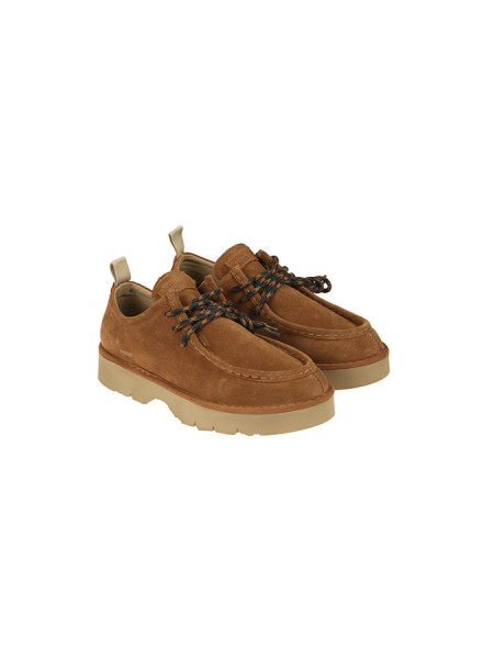 Calzature paraboot suola in gomma Cognac