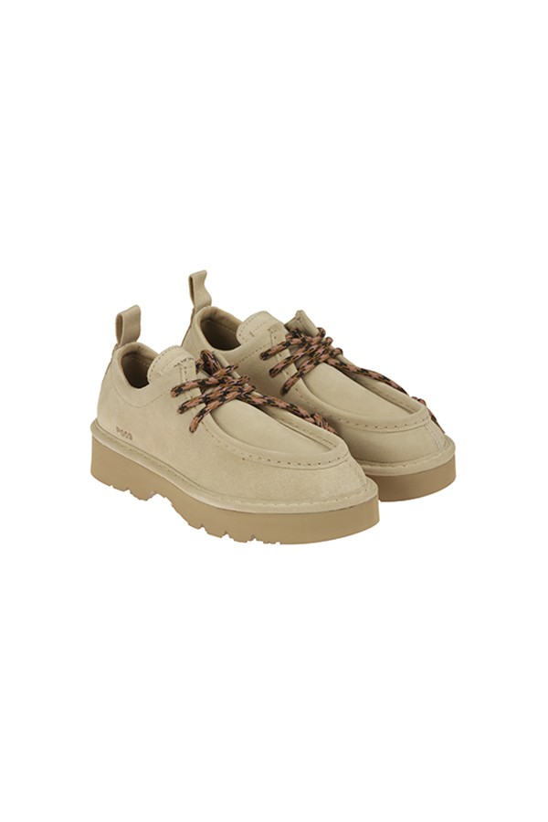 Calzature paraboot suola in gomma Beige