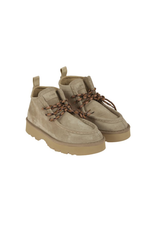 Scarpe Panchic ankle boot realizzata in suede 3fori fondo gomma Taupe