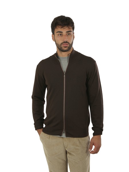 Maglia Brooksfield Cardigan Castagna