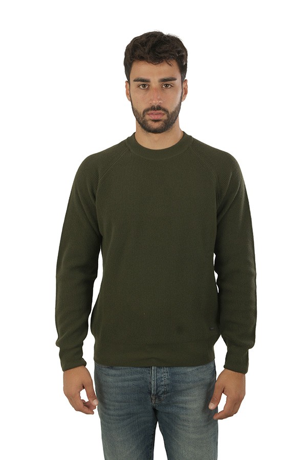 Maglia Brooksfield a Costine Oliva