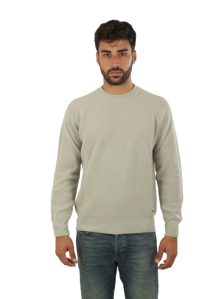 Abbigliamento girocollo a costine 100%wo