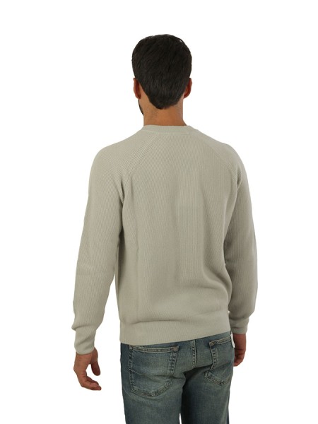 Abbigliamento girocollo a costine 100%wo