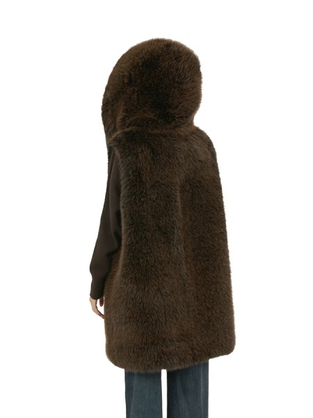 Giubbino Sword 6.6.44 Gilet in Ecopelliccia Marrone