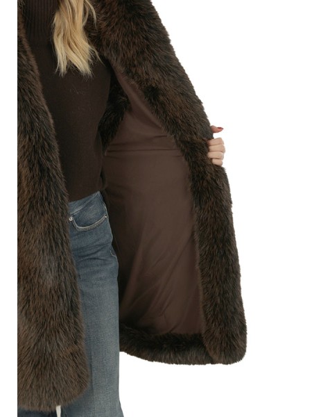 Giubbino Sword 6.6.44 Gilet in Ecopelliccia Marrone