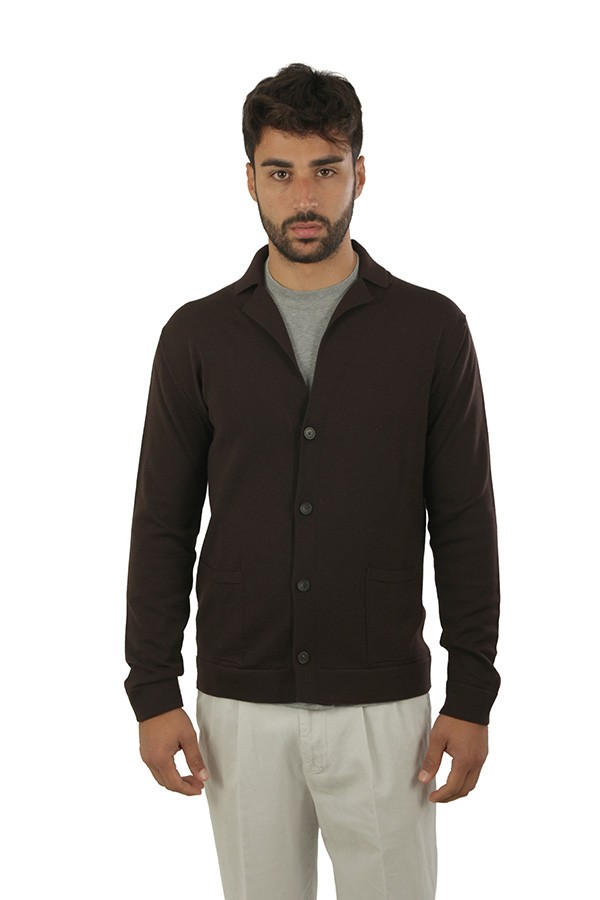 Maglia Luigi Gentile Cardigan Testa di Moro