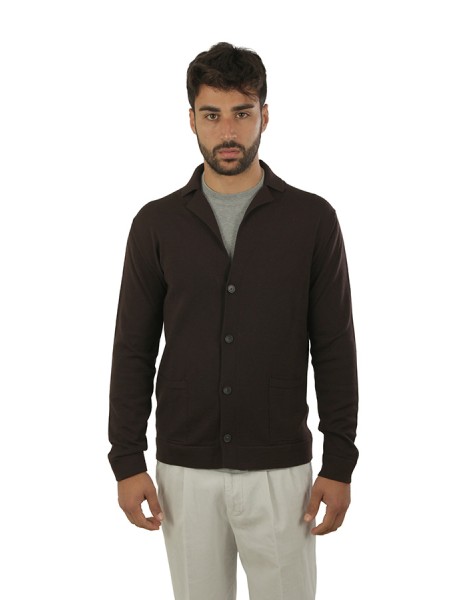 Maglia Luigi Gentile Cardigan Testa di Moro