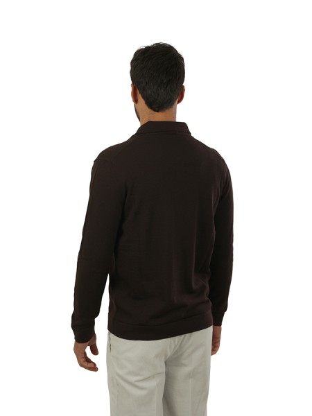 Maglia Luigi Gentile Cardigan Testa di Moro