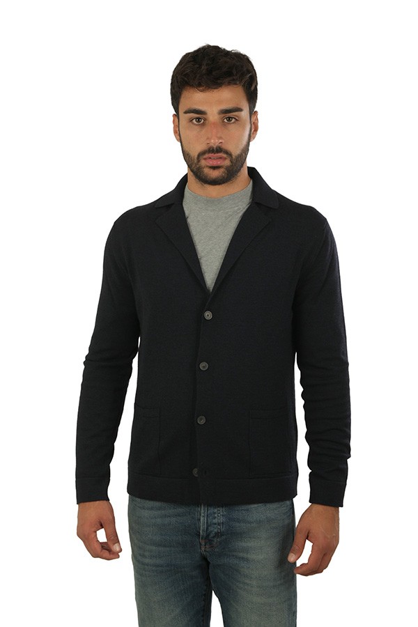 Maglia Luigi Gentile Cardigan Blu