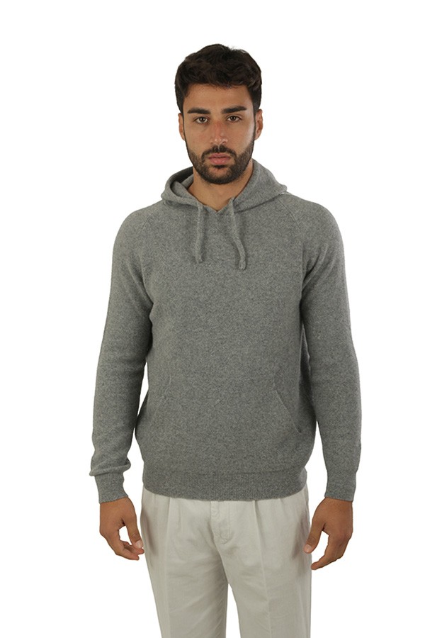 Maglia Luigi Gentile con Cappuccio Grigio