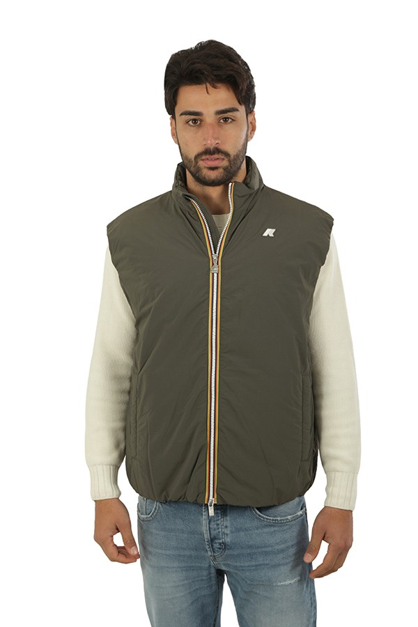 Giubbino K-Way Valen Plain Warm Green Blackish