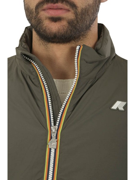 Giubbino K-Way Valen Plain Warm Green Blackish