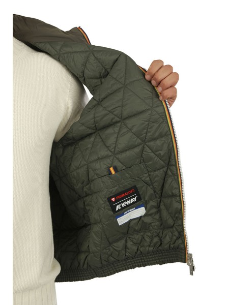 Giubbino K-Way Valen Plain Warm Green Blackish