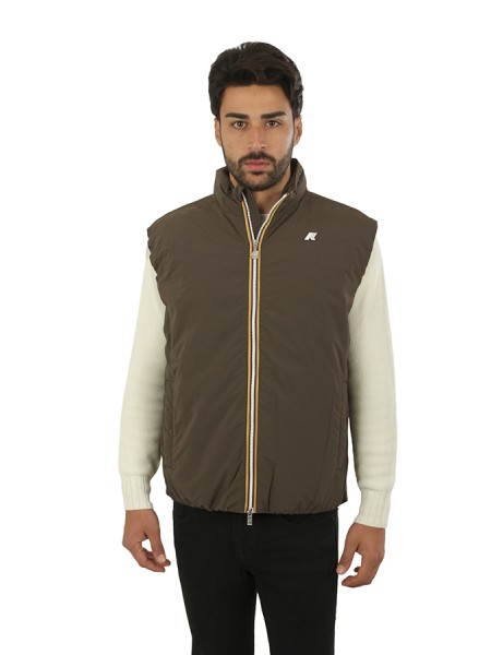 Giubbino K-Way Valen Plain Warm Black/Oliva