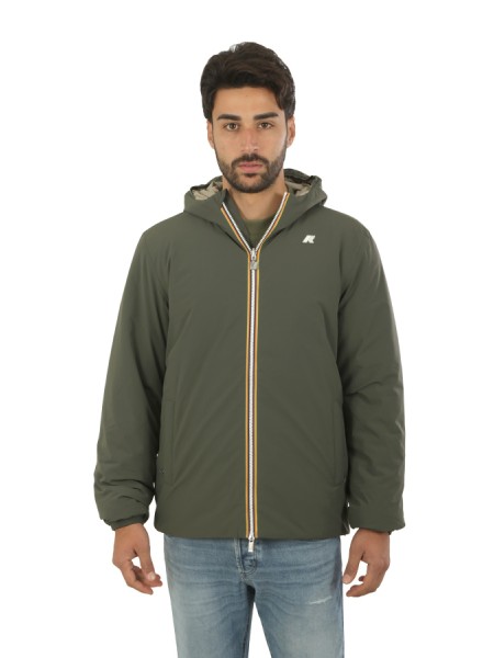 Giubbino K-Way Double Verde/Oliva