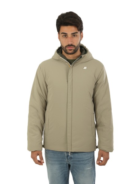 Giubbino K-Way Double Verde/Oliva