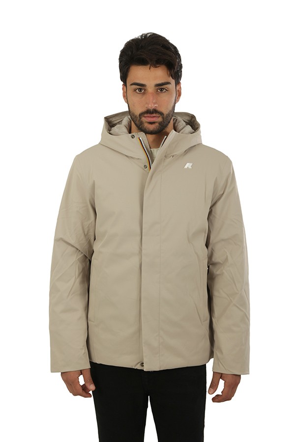 Giubbino K-Way Twill Marmotta Beige