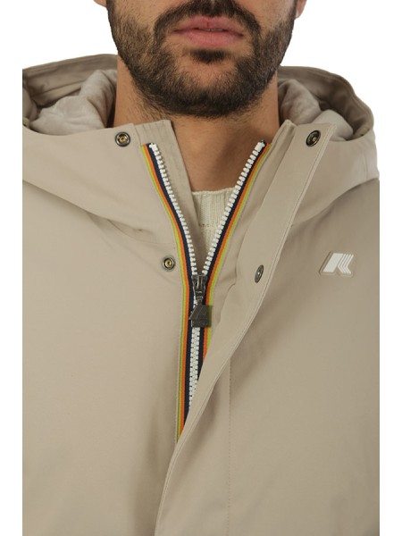 Giubbino K-Way Twill Marmotta Beige