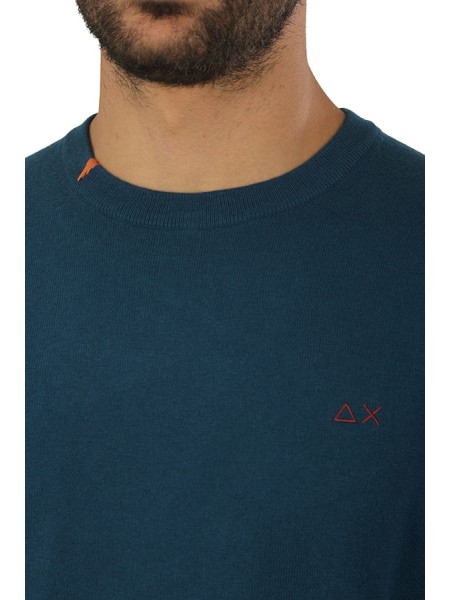 Maglia SUN68 Girocollo Petrolio