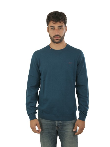 Maglia SUN68 Girocollo Petrolio