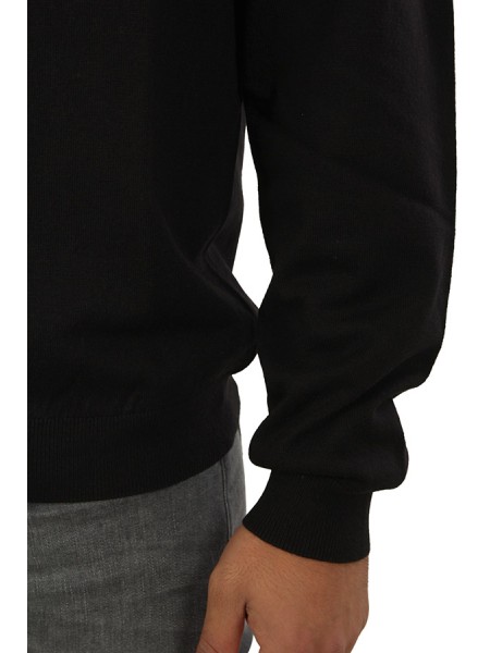 Maglia SUN68 Mezza Zip Nero