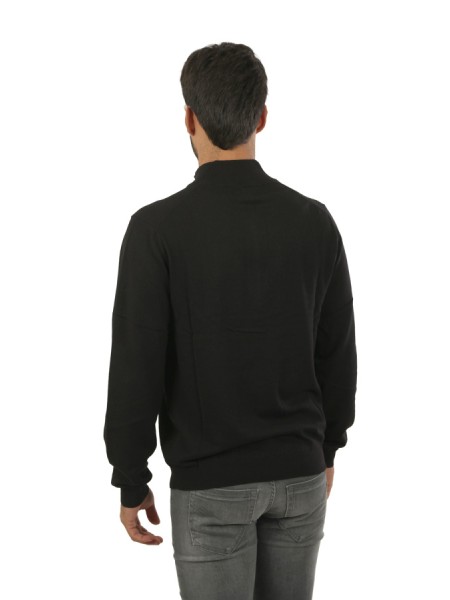 Maglia SUN68 Mezza Zip Nero