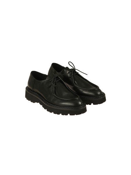 Scarpe Pawelk's paraboot in pelle suola in gomma Nero