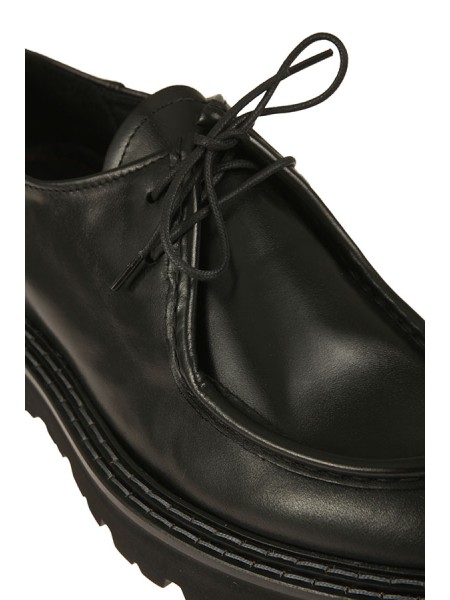 Scarpe Pawelk's paraboot in pelle suola in gomma Nero