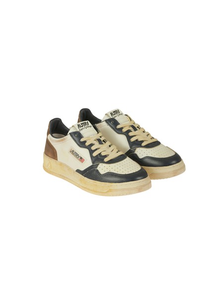 Sneakers Autry Medalist Low Super Vintage Bianco/Blu/Marrone