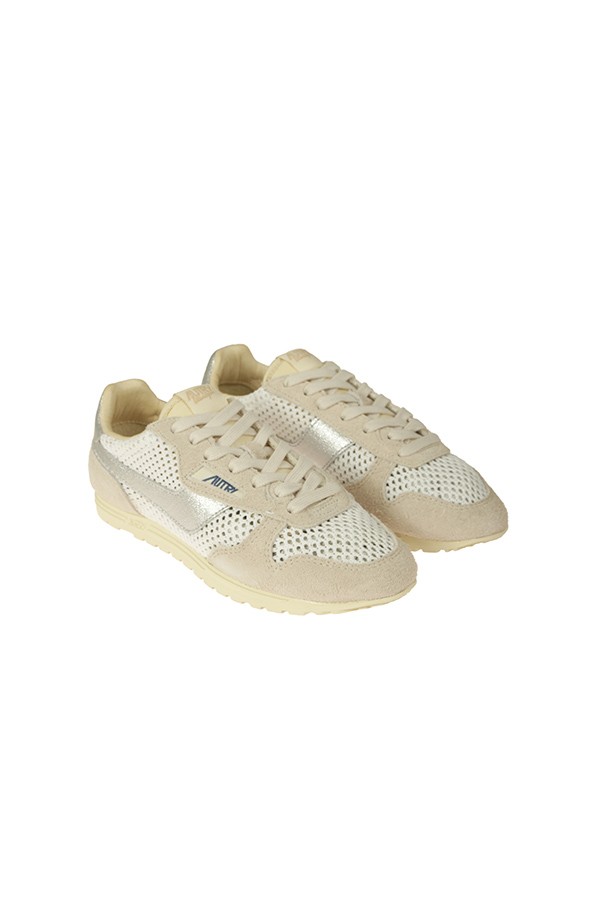 Calzature sneaker windspin traforata con inserti in suede