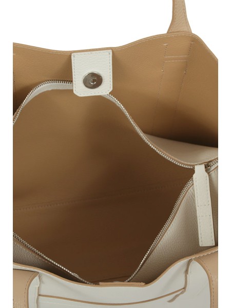 Borsa Hogan Shopping Bag Script Media Avorio