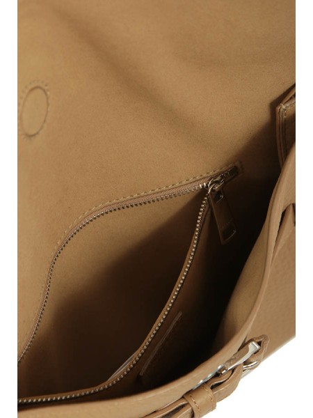 Borsa Orciani Venus Clutch Soft a Mano Biscotto