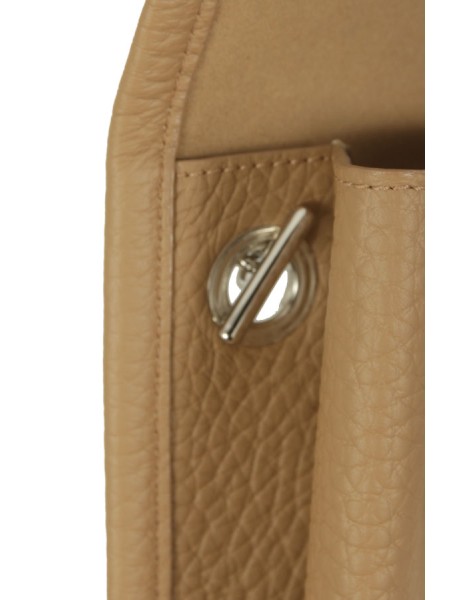 Borsa Orciani Venus Clutch Soft a Mano Biscotto