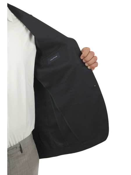 Giacca Tagliatore in Hopsack Blu