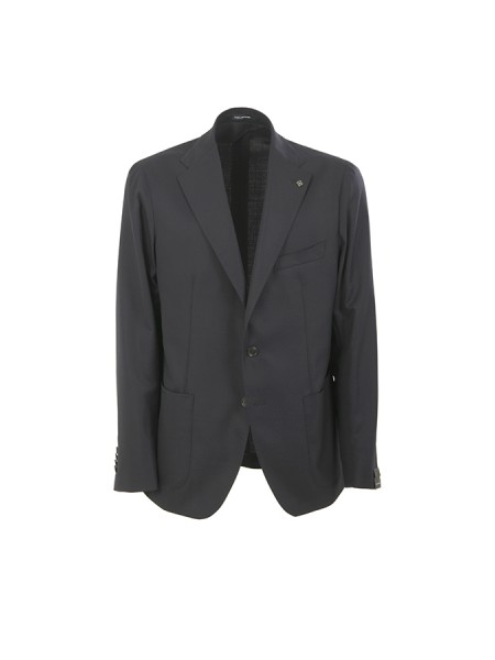 Giacca Tagliatore in Hopsack Blu