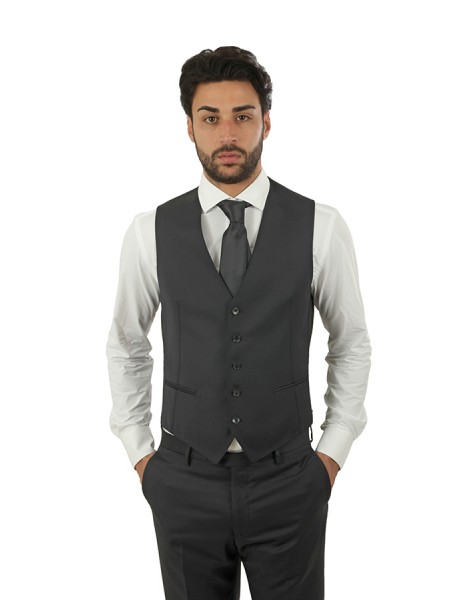 Abbigliamento con gilet monopetto Blu