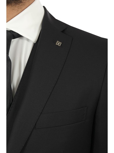 Abbigliamento con gilet monopetto Blu