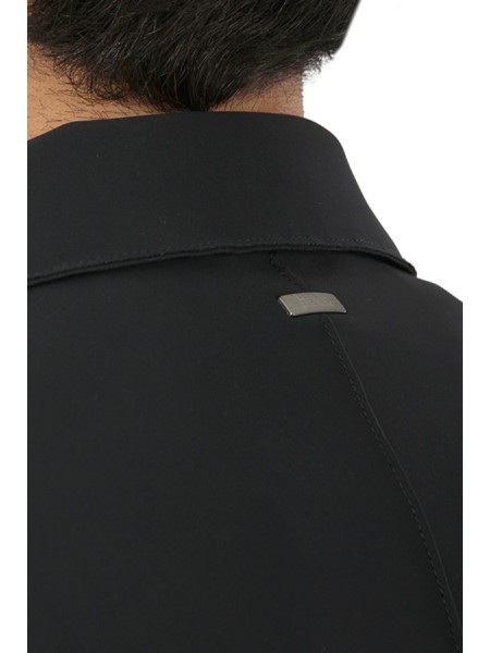 Giacca Herno Shacket In Light Scuba Blu Navy