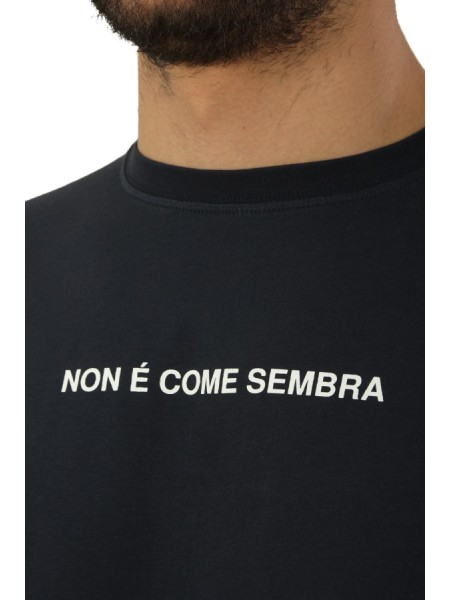 T-Shirt Aspesi in Jersey di Cotone Blu Navy