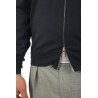 Maglia Brunello Cucinelli Cardigan con Zip Blu Navy