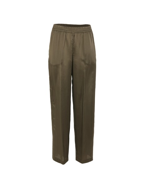 Pantalone Aspesi in Twill di Viscosa Lavato Militare