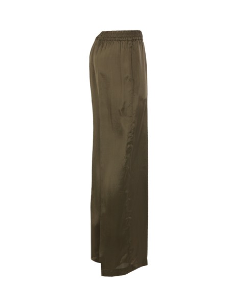 Pantalone Aspesi in Twill di Viscosa Lavato Militare