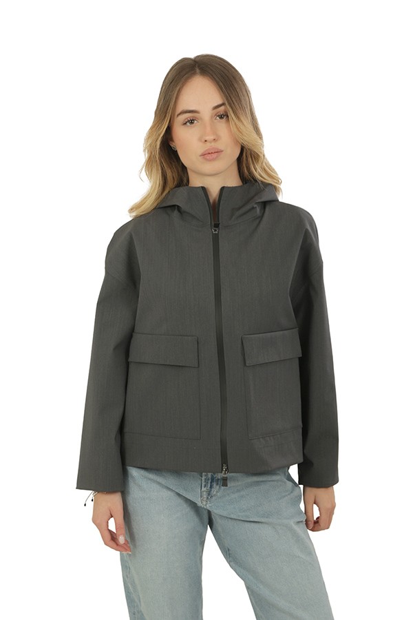 Giubbino Herno Tech Merino Ferro