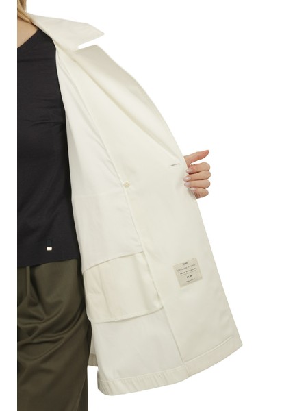 Giubbino Herno Poncho In Dean Bianco