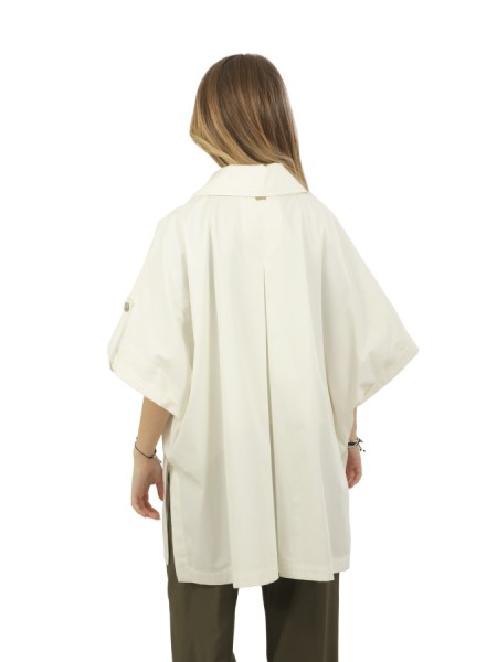 Giubbino Herno Poncho In Dean Bianco