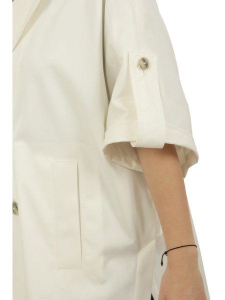 Giubbino Herno Poncho In Dean Bianco