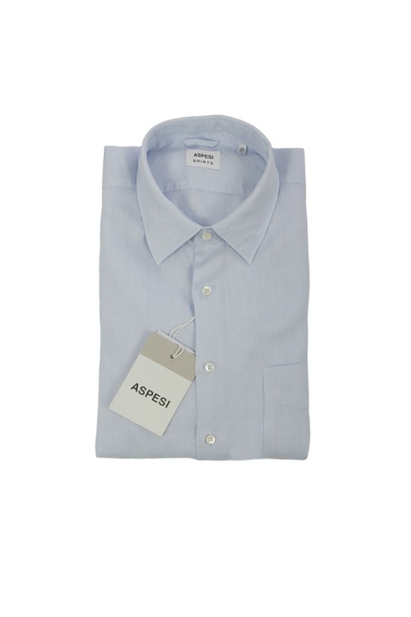 Camicia Aspesi in Lino Azzurro