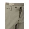 Pantalone Briglia in Raso di Cotone Perla
